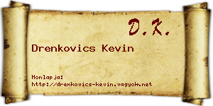 Drenkovics Kevin névjegykártya