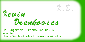 kevin drenkovics business card